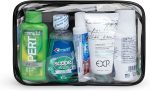 Asom Toiletry Travel Kit, Quality Hygiene Essentials Traveling Toiletries Prefilled Accessories Convenience Set, Tsa Approved Women Carry On Size Clear Toiletry Bag Accessory Kits. - Image 9